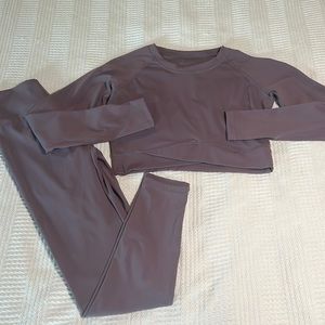 Light purple workout set